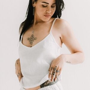 3 Pack - 100% Linen Camisole Top